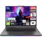 Asus ROG Strix G18 G814JIR-N6002 BT44 Harici GeForce RTX 4070 Intel Core i9 14900HX 64 GB Ram 2 TB SSD 18 inç Full HD Windows 11 Home Oyuncu Laptop