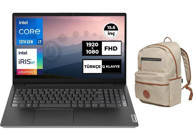 Lenovo V15 Gen 4 LAH 83A1003NTX 028 Dahili Intel Iris Xe Graphics Eligible Intel Core i7 1355U 40 GB Ram 4 TB SSD 15.6 inç Full HD FreeDos Laptop + Çanta
