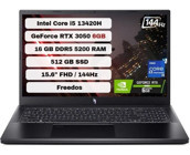 Acer Nitro 5 ANV15-51 NH.QNCEY.00116 NH.QNCEY.00116 Harici GeForce RTX 3050 Intel Core i5 13420H 16 GB Ram 512 GB SSD 15.6 inç Full HD FreeDos Oyuncu Laptop