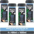 Le Petit Marseillais Nature For Men Mineraller Selvi Ağacı Aromalı Nemlendirici Duş Jeli 4x400 ml
