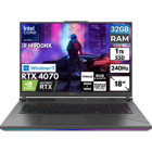 Asus ROG Strix G18 G814JIR-N6002 BT62 Harici GeForce RTX 4070 Intel Core i9 14900HX 32 GB Ram 1 TB SSD 18 inç Full HD Windows 11 Pro Oyuncu Laptop