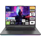 Asus ROG Strix G18 G814JIR-N6002 BT43 Harici GeForce RTX 4070 Intel Core i9 14900HX 40 GB Ram 2 TB SSD 18 inç Full HD Windows 11 Home Oyuncu Laptop