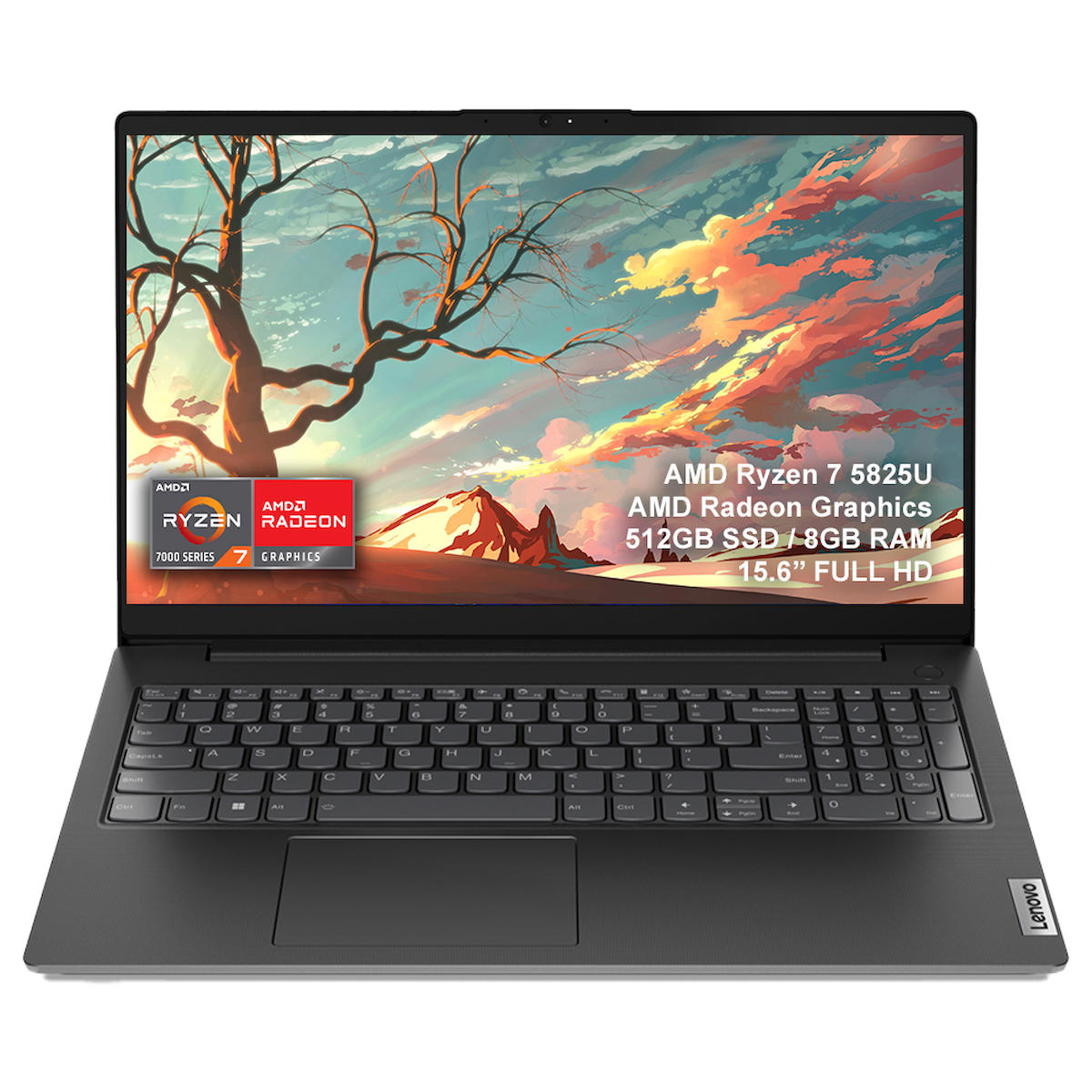 Lenovo V15 82TV004LTX Dahili AMD Radeon RX Vega 8 AMD Ryzen 7 5825U 8 GB Ram 512 GB SSD 15.6 inç Full HD FreeDos Laptop
