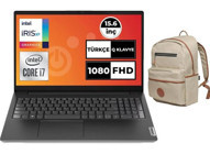 Lenovo V15 Gen 3 82TT0055TX 026 Dahili Intel Iris Xe Graphics Eligible Intel Core i7 1255U 40 GB Ram 4 TB SSD 15.6 inç Full HD Windows 11 Pro Laptop + Çanta