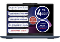 Lenovo IdeaPad 5 83DR0039TR Dahili AMD Radeon 780M AMD Ryzen 7 8845HS 16 GB Ram 1 TB SSD 14 inç Full HD FreeDos Dokunmatik Laptop