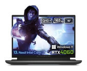 Dell Alienware M16 R1 AWM16İ7X60WH Harici GeForce RTX 4060 Intel Core i7 13700HX 16 GB Ram 512 GB SSD 16 inç Full HD Windows 11 Home Oyuncu Laptop