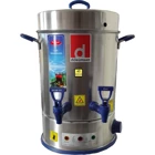 Dökümsan 2500 W 4 lt Su Kapasiteli Çelik Tek Demlikli 40 Bardak Çift Musluklu Çelik Elektrikli Semaver İnox
