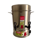 Yonca Çay Vakti 2000 W 16.6 lt Su Kapasiteli Çelik Tek Demlikli 160 Bardak Çift Musluklu Çelik Elektrikli Semaver İnox