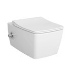 Vitra Metropole Rim-ex 56 cm Seramik Kanalsız Arkadan Çıkışlı Gömme Duvara Sıfır Asma Gömme Klozet Beyaz + Entegre Taharet Musluk