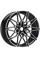 Emr A339-04 Black Diamond 19 inç 10 Kol Alaşımlı Jant 4 Adet