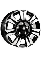 Cms 1469-05 Diamond Black Gloss 17 inç 7 Kol Çelik Jant 4 Adet