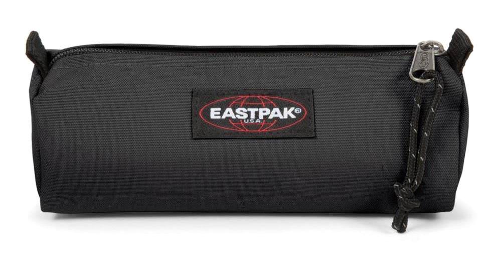 Eastpak Benchmark Single EK372008 Siyah Düz Bez Tek Gözlü Üçgen Cüzdan Kalemlik