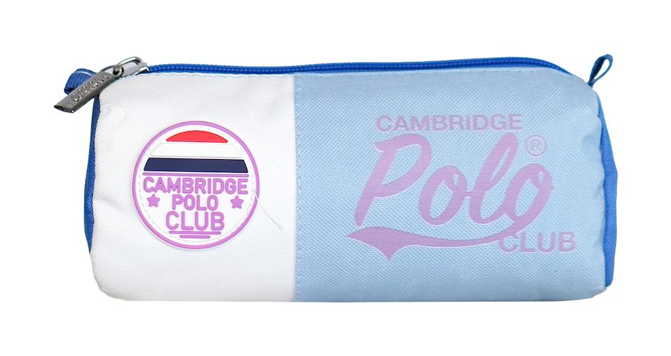 Cambridge Polo Club Shine Çok Renkli Baskılı Bez Tek Gözlü Üçgen Cüzdan Kalemlik