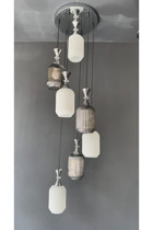 Begüsa No:2 Tekli Kahverengi Sarkıt Modern Ahşap Salon-Oturma Odası Avize