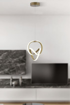 Taşcan Aydınlatma Darvin 4'lü Beyaz Sarkıt Modern Metal Salon-Oturma Odası Avize