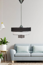 Abralight K31 Tekli Bej Modern Plastik Salon-Oturma Odası Avize