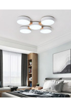 Rmdshop Alfa 3'lü Kahverengi Sarkıt Modern Ahşap Salon-Oturma Odası Avize