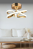 Tt Aydınlatma Tt005Tpl-By Tekli Beyaz Ledli Modern Alüminyum Salon-Oturma Odası Avize