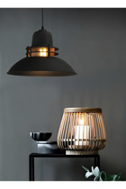 Bubihome Tekli Bej Modern Hasır Salon Avize