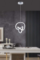 Taşcan Aydınlatma Bersi 6'lı Beyaz Sarkıt Modern Metal Salon-Yatak Odası Avize