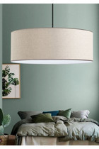 Hegza Lighting Papıllon Tekli Beyaz Modern Alüminyum Salon-Oturma Odası Avize