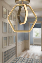 Begüsa Tekli Beyaz Makrome Modern Kumaş Salon-Oturma Odası Avize