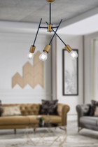 Sanctum Tekli Pembe Sarkıt Modern Alüminyum Salon-Oturma Odası Avize