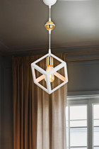 Ag Lightdesign 2'li Beyaz Sarkıt Modern Plastik Salon-Oturma Odası Avize