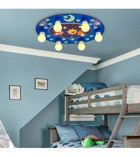 Osc Home 7'li Altın Küre Eskitme Metal Salon-Oturma Odası Avize