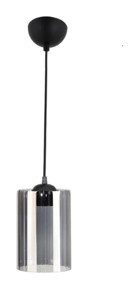 Abralight K78 Tekli Gri Cam Modern Plastik Mutfak Avize