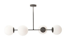 Esslight 3'lü Gri Cam Modern Cam Salon-Oturma Odası Avize