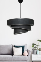 Gudelidekor Tekli Ekru Modern Bambu Salon Avize