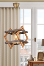Bby Home & Desıgn Hermano Tekli Gri Sarkıt Modern Kumaş Salon-Oturma Odası Avize