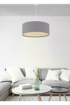Hegza Lighting Cometa Tekli Gri Ledli Modern Alüminyum Salon-Oturma Odası Avize