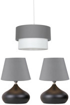 Esslight Elif 3'lü Altın Sarkıt Modern Metal Salon-Oturma Odası Avize
