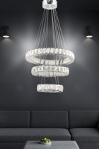 Avizevi Tekli Beyaz Sarkıt Modern Metal Salon-Oturma Odası Avize