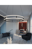 Özcan Aydınlatma 3224K-1-03 Trian Tekli Sarı Prizma Modern Metal Salon-Oturma Odası Avize