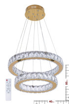 Ala Lighting Al-581-3S 3'lü Altın Kristal Taşlı Modern Çelik Salon-Oturma Odası Avize