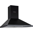 Kumtel DP6-S 140 W 60 cm Metal Yüzey Bacalı-Bacasız Duvar Tipi Davlumbaz Siyah