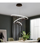Poplinhome Tekli Sarı Makrome Rustik Çelik Salon-Oturma Odası Avize