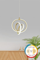 Decolove Tekli Pembe Modern Kumaş Bebek-Çocuk Odası Avize