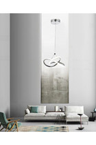 Fer Avize Jade 4'lü Siyah Metal Modern Metal Salon-Oturma Odası Avize