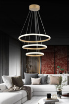 Nisaluce Tekli Beyaz Ledli Modern Alüminyum Salon-Oturma Odası Avize
