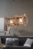 Bby Home & Desıgn Delfina Tekli Bej Sarkıt Modern Kumaş Salon-Oturma Odası Avize