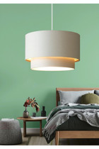Hegza Lighting Hermano 3'lü Sarı Metal Modern Alüminyum Salon-Oturma Odası Avize