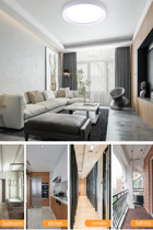 Ultra Home 4461-17-25 Tekli Kahverengi Hasır Rustik Bambu Salon-Oturma Odası Avize