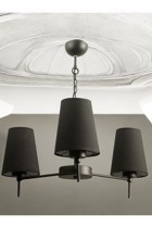 Avizade 3'lü Beyaz Sarkıt Modern Metal Salon-Oturma Odası Avize