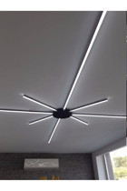 Özcan Aydınlatma 3434-1A-16 Tekli Gri Küre Modern Cam Salon-Oturma Odası Avize