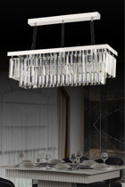 Homing Ayd-3178 Tekli Siyah Kumaş Modern Kumaş Salon-Oturma Odası Avize