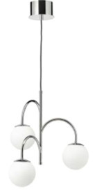 Hikioe 5'li Kahverengi Ledli Modern Ahşap Salon-Oturma Odası Avize
